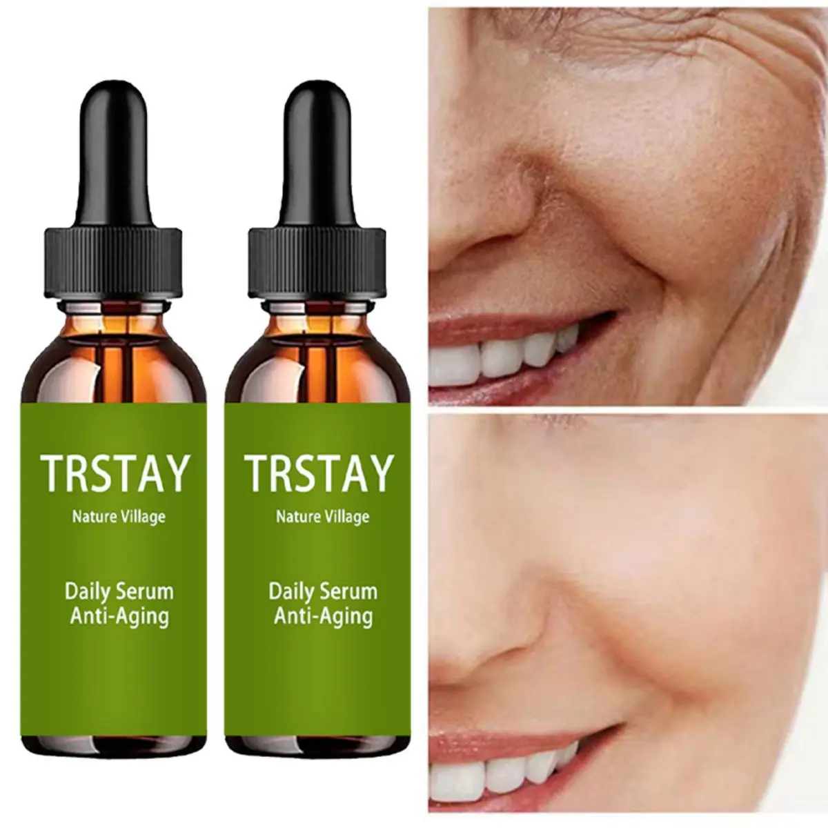 

Instant Wrinkle Face Serum Lifting Firming Fade Remover Fine Lines Anti-Aging Essence Whitening Brighten Nourish Skin Care