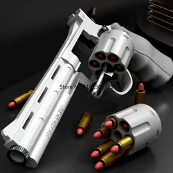 Mechanical ZP5 357 Revolver Automatic Launcher Continuous Firing Pistol Soft Dart Bullet Toy Gun CS Outdoor Weapon for Kid Adult