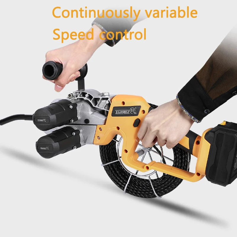 Lithium Battery Electric Thread Machine Automatic Pull Wire Stringing Machine Cable Push Puller Tools Wall Threading Machine