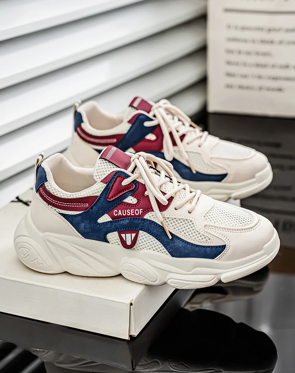 شبكة الرجال أحذية رياضية مريحة رجالي أحذية مفلكنة الدانتيل يصل تنفس في الهواء الطلق احذية الجري الخريف الرجال أحذية التنس 2026 جديد