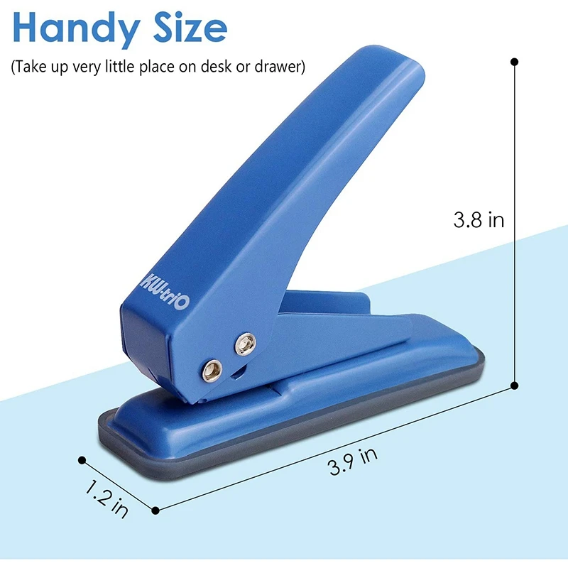 종이 아트 프로젝트용 KW-TRIO 단일 구멍 펀치, 헤비 듀티 종이 구멍 펀치, 20 매 펀치 용량, 수공예 구멍 펀치