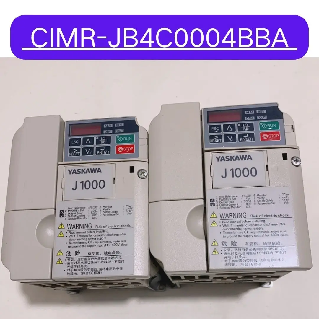 

Used CIMR-JB4C0004BBA inverter 1.5KW/0.75KW 380V Test OK Fast Shipping