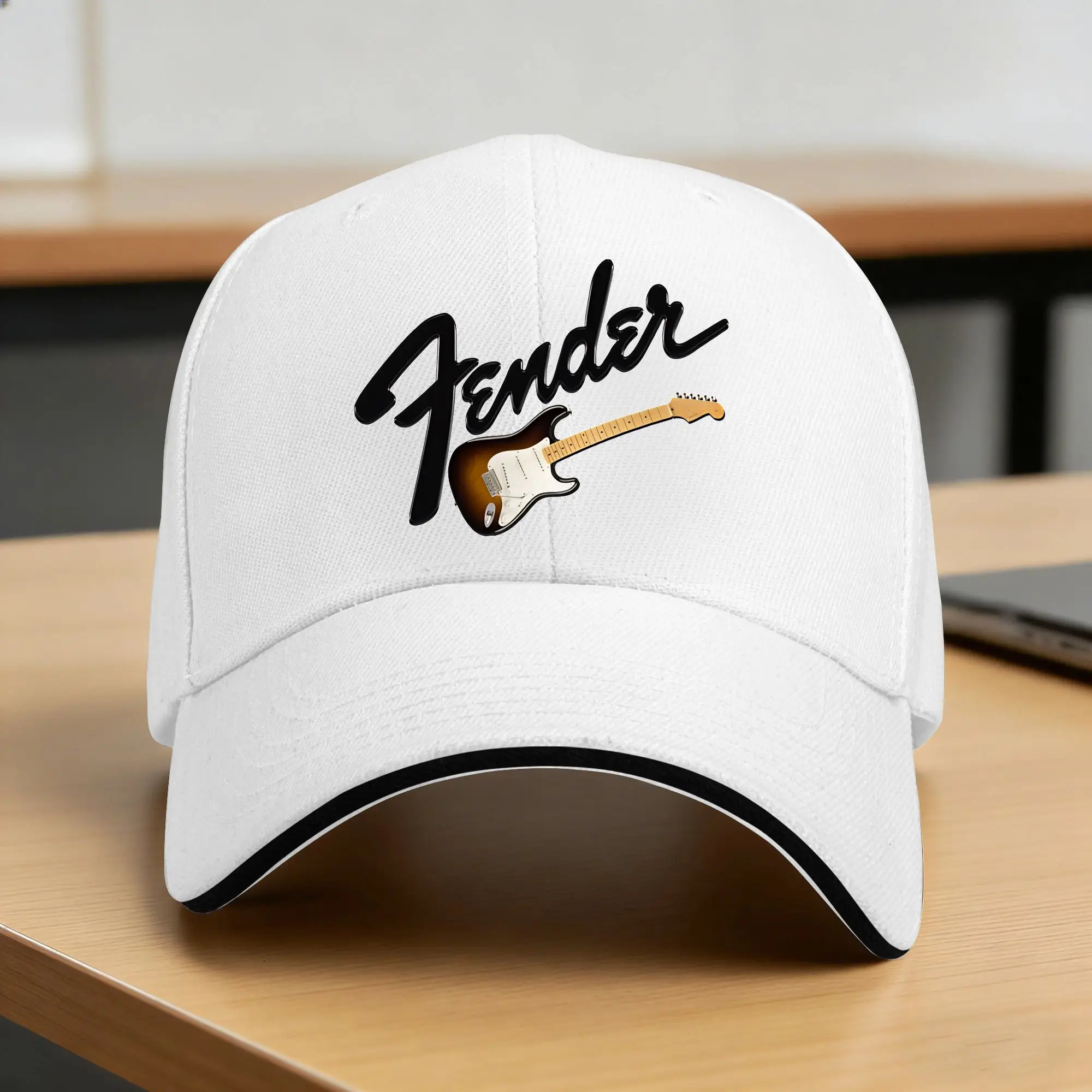 Summer Fender Jimi Hendrix Electric Guitar Baseball Cap Kpop Rock Casual Sun Hip Hop Hats Female Male Dropshipping Snapback Cap