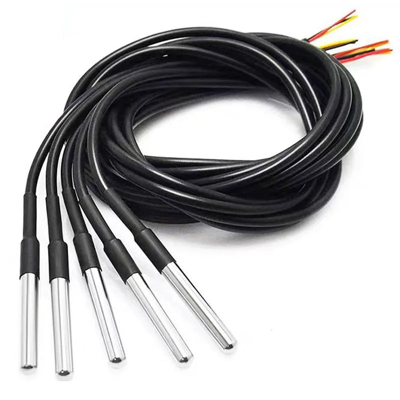 Stainless Steel Package Waterproof DS18b20 Temperature Probe Sensor 18B20 (1m 2m 3m 5m)