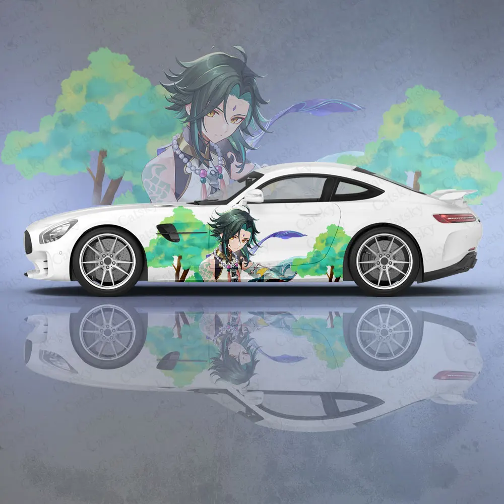 

Anime Xiao (Genshin Impact) Printing 2pcs Car Sticker for Universal Large Car Decal Car Sticker for Univers Car Sticker Decor