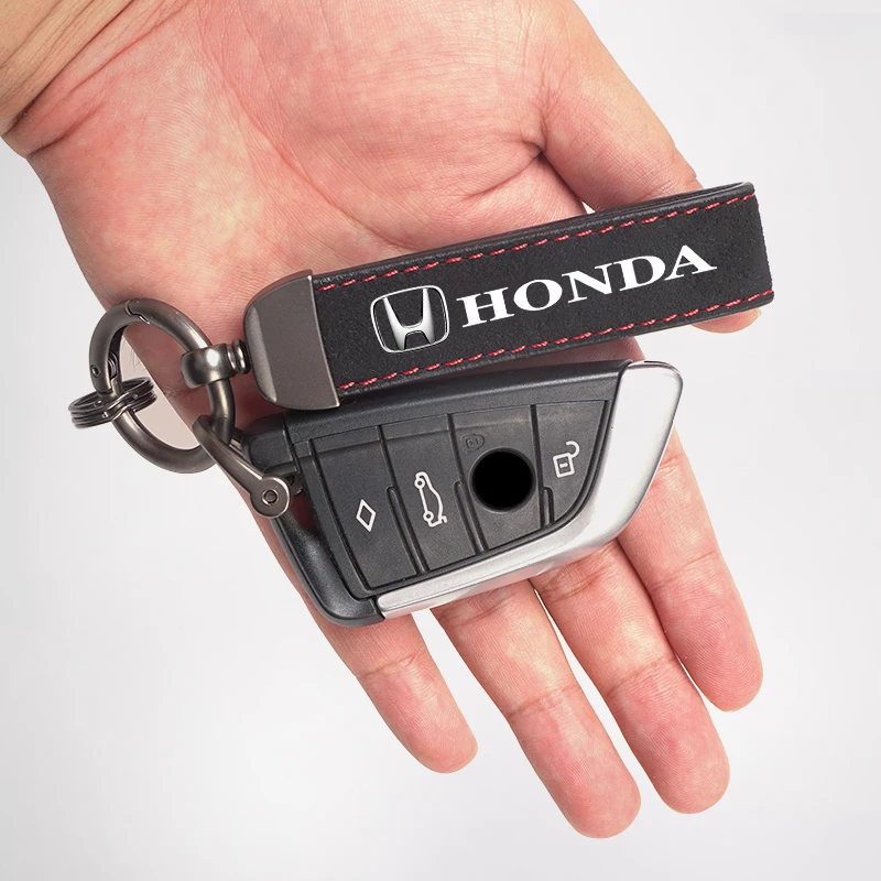 Keychain Car Styling Logo Metal Pendant for Honda Civic Fit Jazz Accord Pilot CRV Odyssey Passport City Shuttle HRV view 2