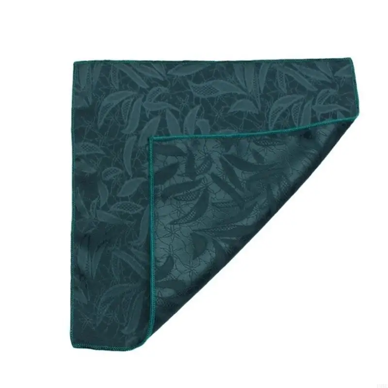 195E Карманный квадратный платок с тиснением для женихов, свадебный подарок