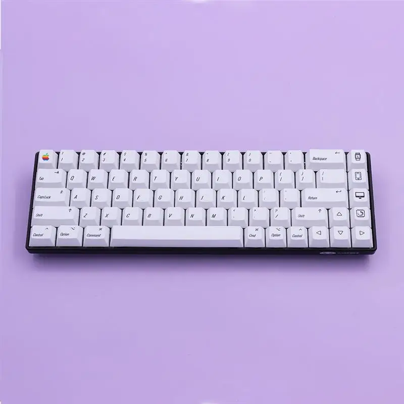 Copritasti minimalisti bianchi PBT Cherry Profile Layout key cap per GMK cherry mx kailh switch Mac apple tastiera meccanica 1Set