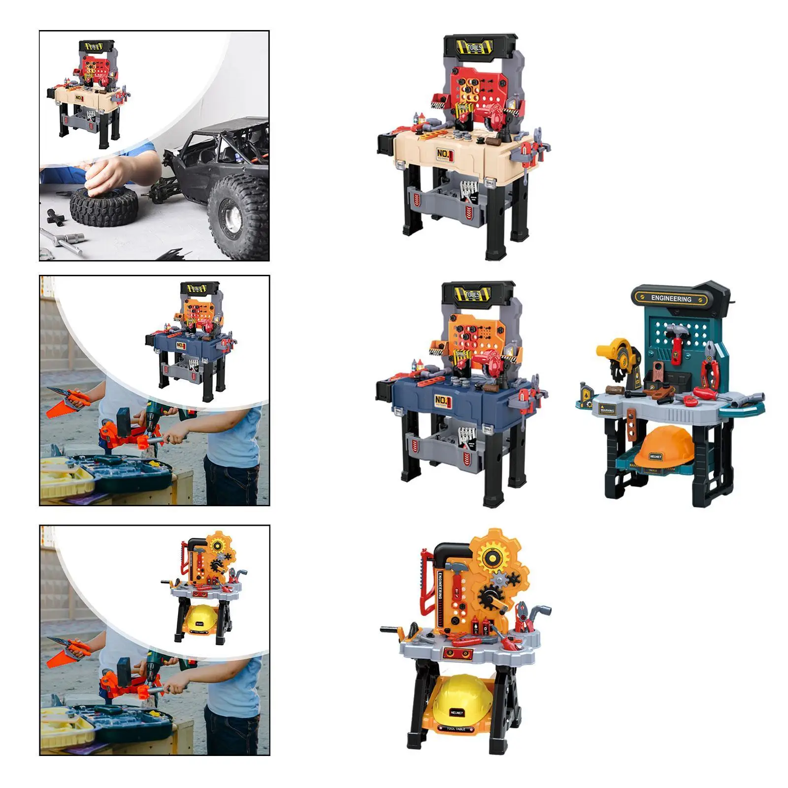 

Kids Tool Bench Multifunction Electric Drill Kids Workbench Toy for
