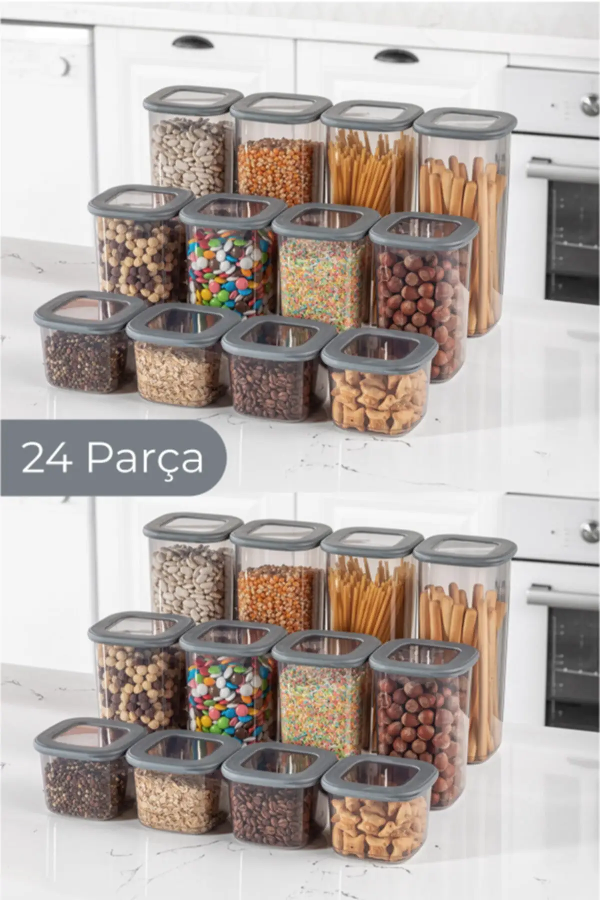 Foly Square Food Storage Container Set of 24 8x0.55 1,2 1.75 stylish design products that you can store healthily