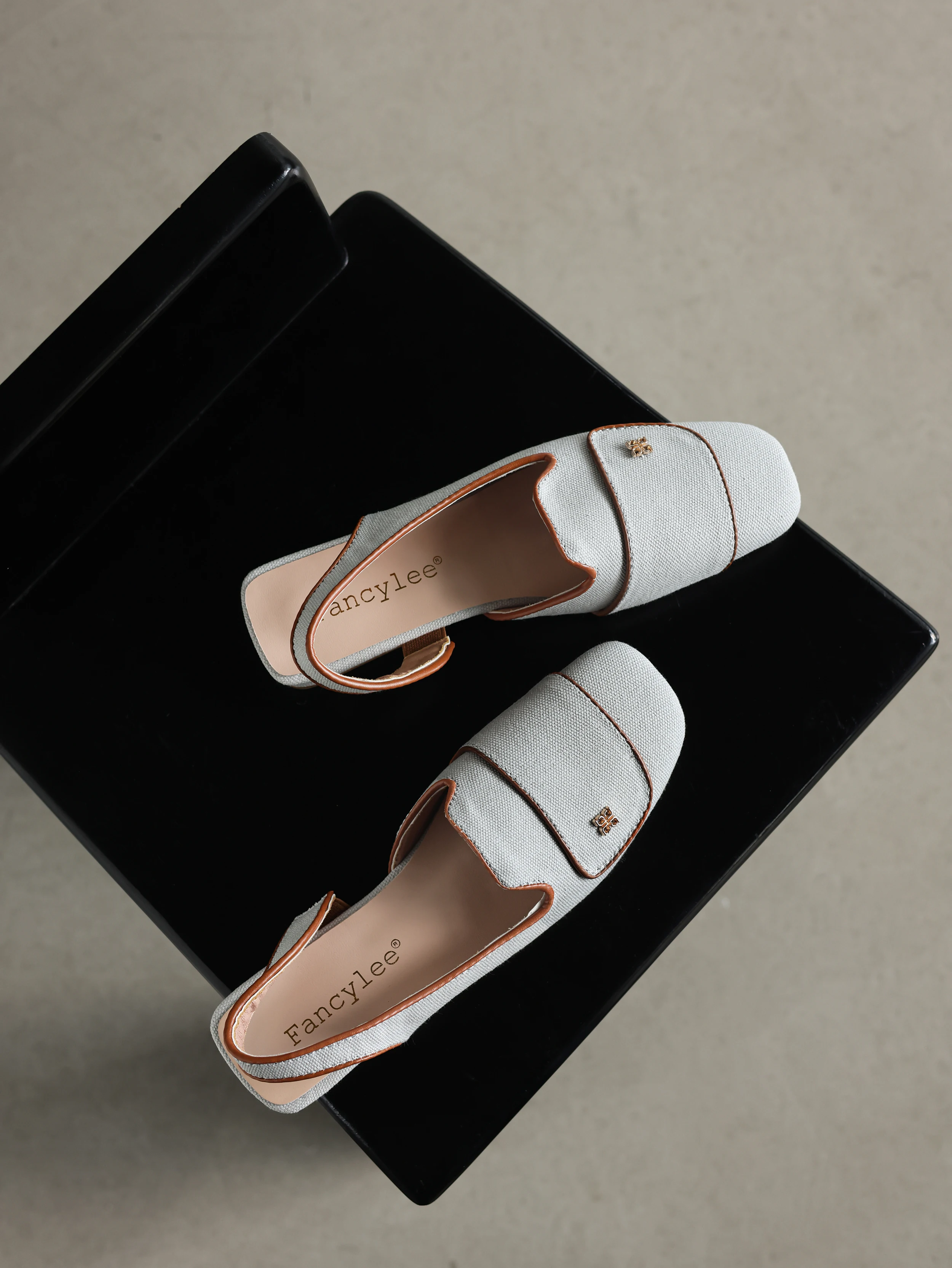 Elegant Slingback Mules Women Minimalist Square Toe Low Heel Pumps Matte French Slip On Work Shoes Office Commute Casual Flats view 2