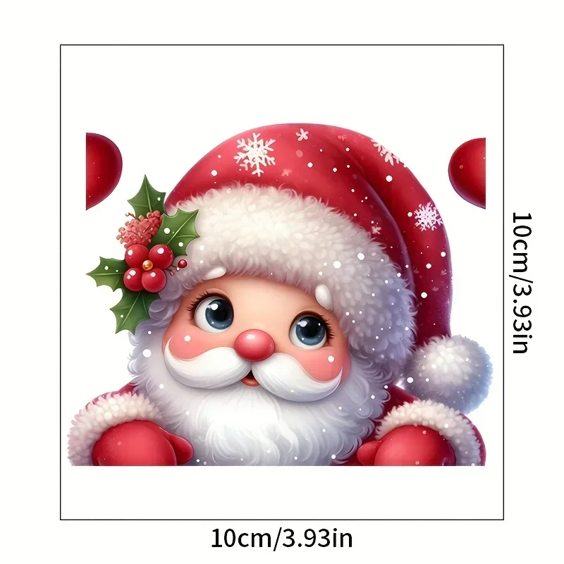 

Автомобильная мото милая наклейка Санта-Клауса, рождественская праздничная дизайнерская наклейка, экстерьер автомобиля, праздничный стиль, аксессуар, наклейка