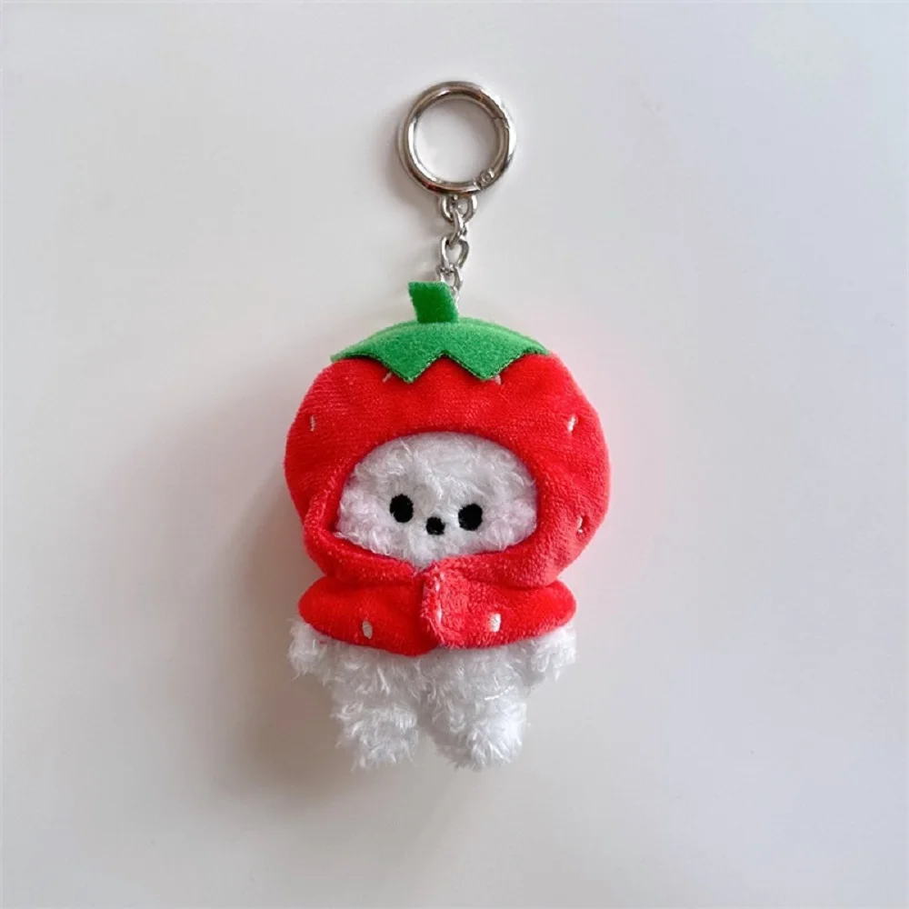 BT21 Mini-Plüschfrucht-Anhänger-Schlüsselanhänger zum Aufhängen an Taschen. Es ist ein sehr praktisches Fanartikel für Prominente und ein tolles Geschenk. – Detail 6