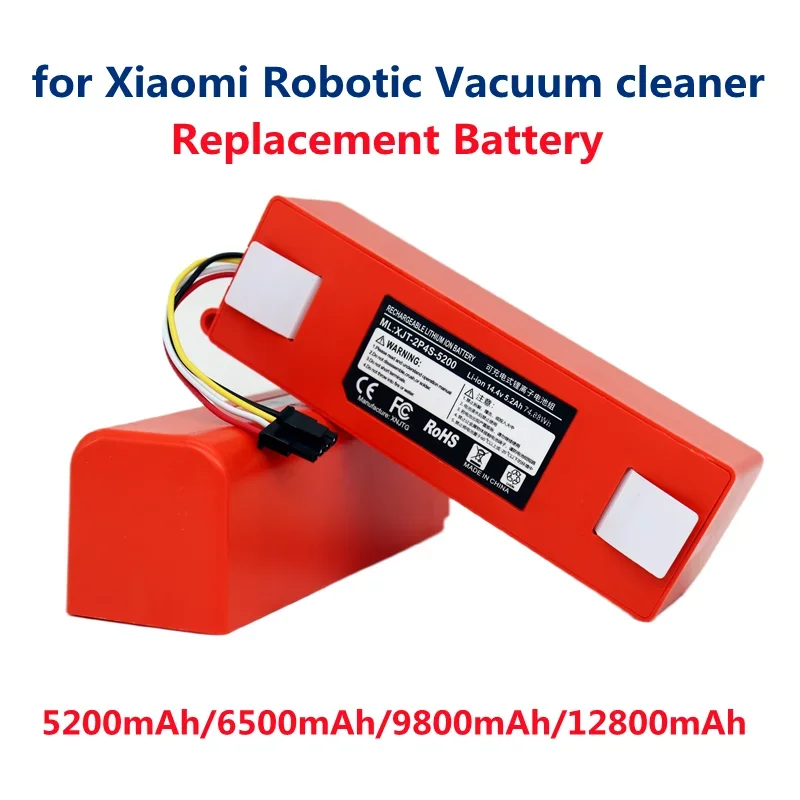 100% Original BRR-2P4S-5200S Robotic Vacuum Cleaner Replacement Battery For Xiaomi Roborock S55 S60 S65 S50 S51 S5 MAX S6 Parts