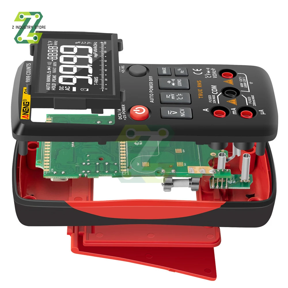 Imagem -06 - Aneng q1 Multímetro Digital 9999 Analógico Tester True Rms Profissional Multimetro Faça Você Mesmo Transistor Capacitor Ncv Testers Lcr Meter