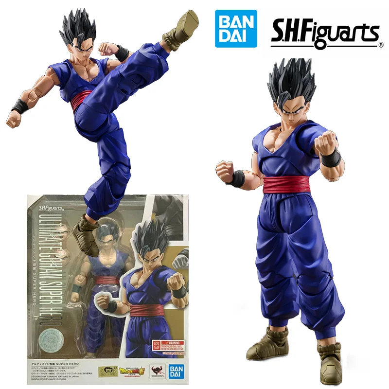 Bandai S.h.figuarts Ultimate Son Gohan Super Hero Dragon Ball Super 16Cm Anime Original Action Figure Model Toy Gift Collection