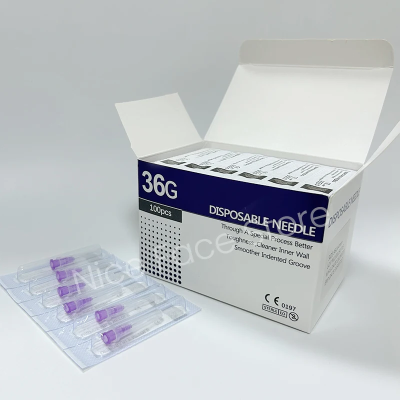 100 قطعة/صندوق المتاح 36 جرام 4 مللي متر إبرة غير مؤلم إبرة صغيرة أداة اليد