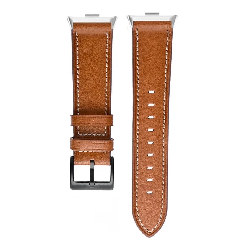 Retro-Lederarmband für Redmi Watch 6 5 4 Smartwatch Ersatzarmband für Xiaomi Mi Band 9 Pro/10 Pro/8 Pro Armband – Detail 5