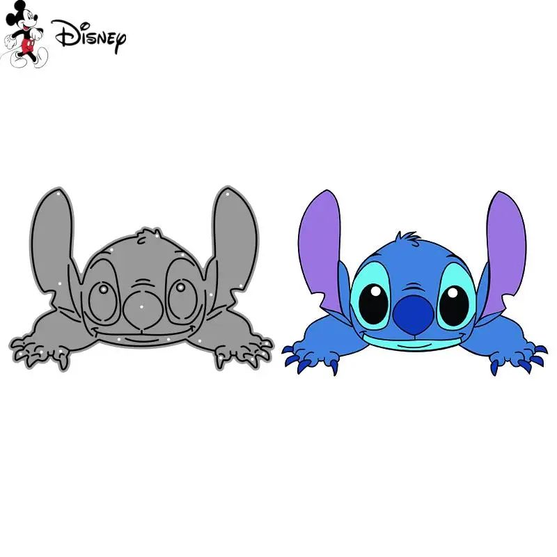 Lie Down Stitch Cutting Dies Disney Lilo & Stitch Diecut for DIY Scrapbooking Album Embossing Paper Cards Craft  New 2022 Punch