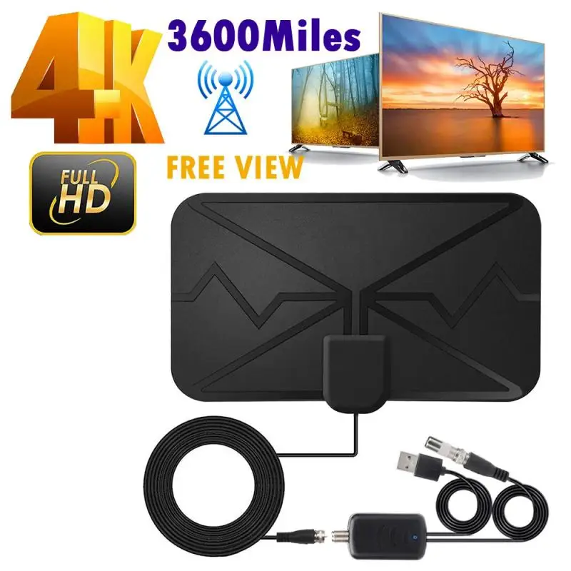 Miles Smart TV Antenna 4K 25dB Digital DVB-T2 1080P Aerial with amplifier Booster For Motorhomes Boat Out Camping