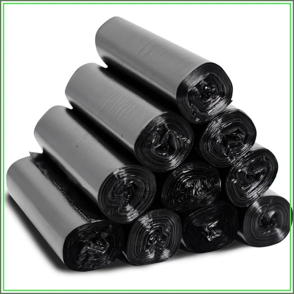 

3.5 Gallon Trash Bags, 150 Count Small Trash Can Liners for Bathroom or Livingroom, Black 3 Gallon Thickly Garbage Bags