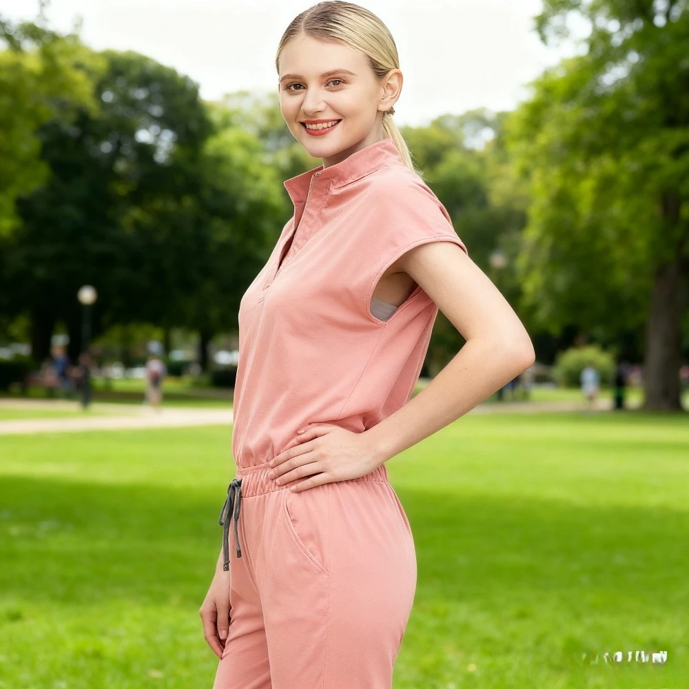 

Women's Short Sleeve Scrub Set - Stretchy & Quick-Dry Uniform for & Beauty Clinics