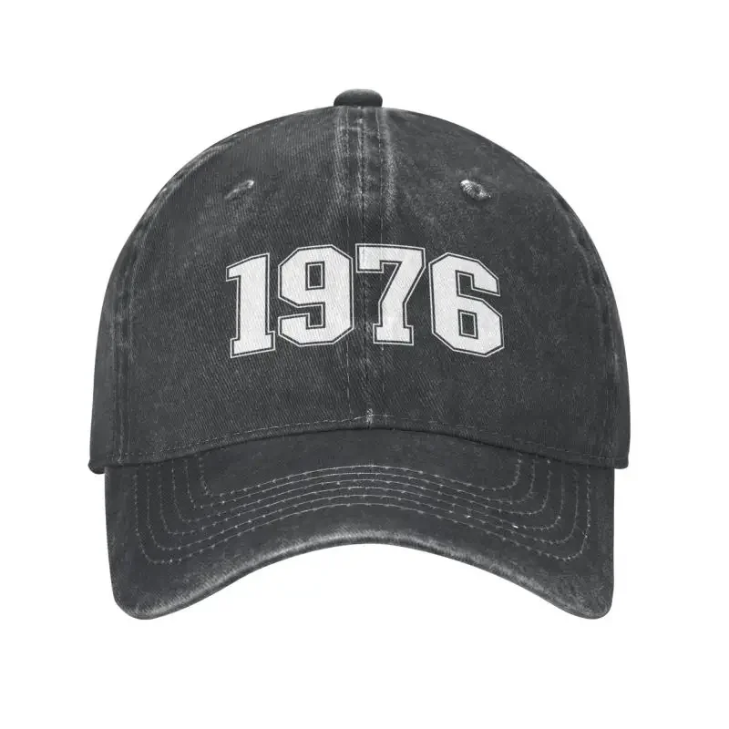 Punk cotton 1976 Birthday Gift baseball cap for men women breathable dad hat performance