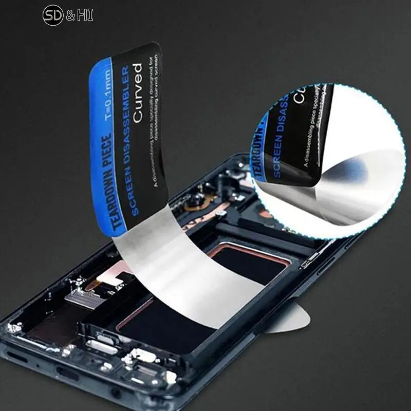 1PC Phone Opening Pry Card Tools Ultra Thin Flexible Phone Disassemble Tool Screen Opening Pry