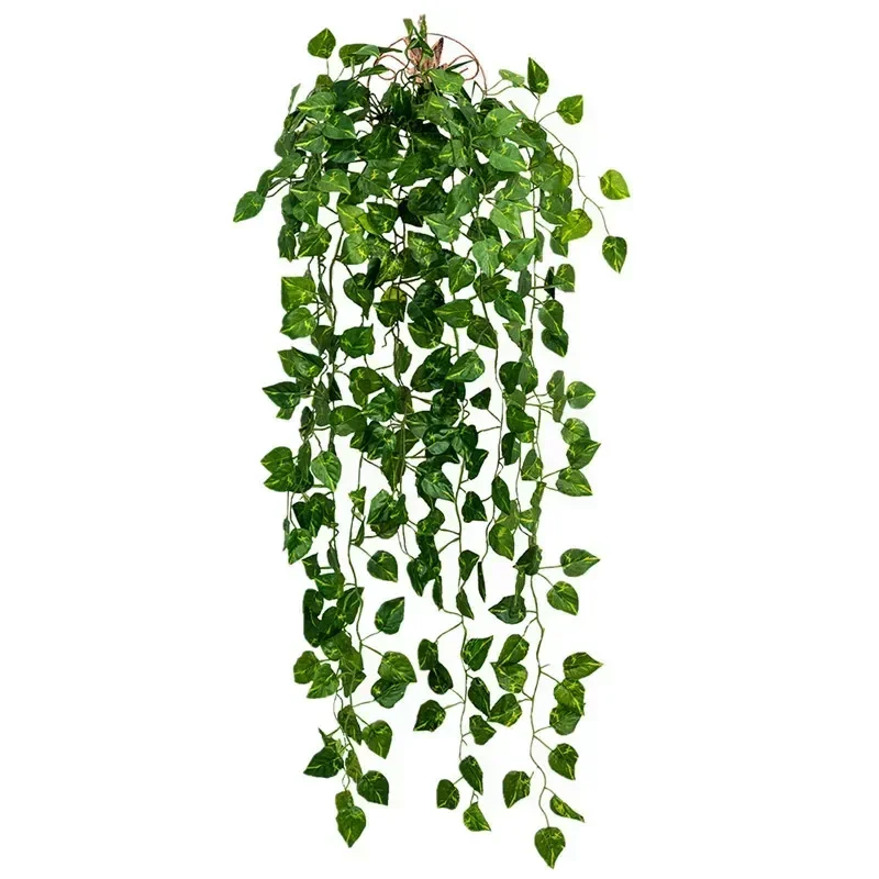 1Pc 90Cm Green Vine Silk Artificial Ivy Hanging Leaf Garland Plant Creeper Leaf Home Decor Wedding Bathroom Garden Decoration