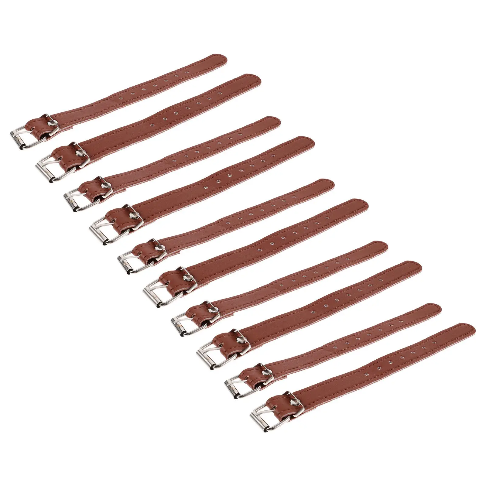 

10Pcs Bike Basket PU Straps Colorful Adjustable Front Handlebar Rack Straps Bicycle Basket Belt Accessories for 's