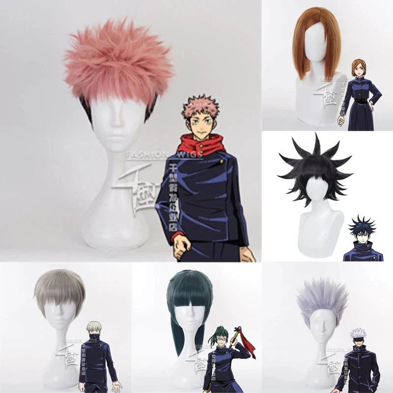 

1:1 Косплей Jujutsu Kaisen парик Gojo Satoru Zenin Maki Fushiguro Megumi Yuji Itadori парик из волос