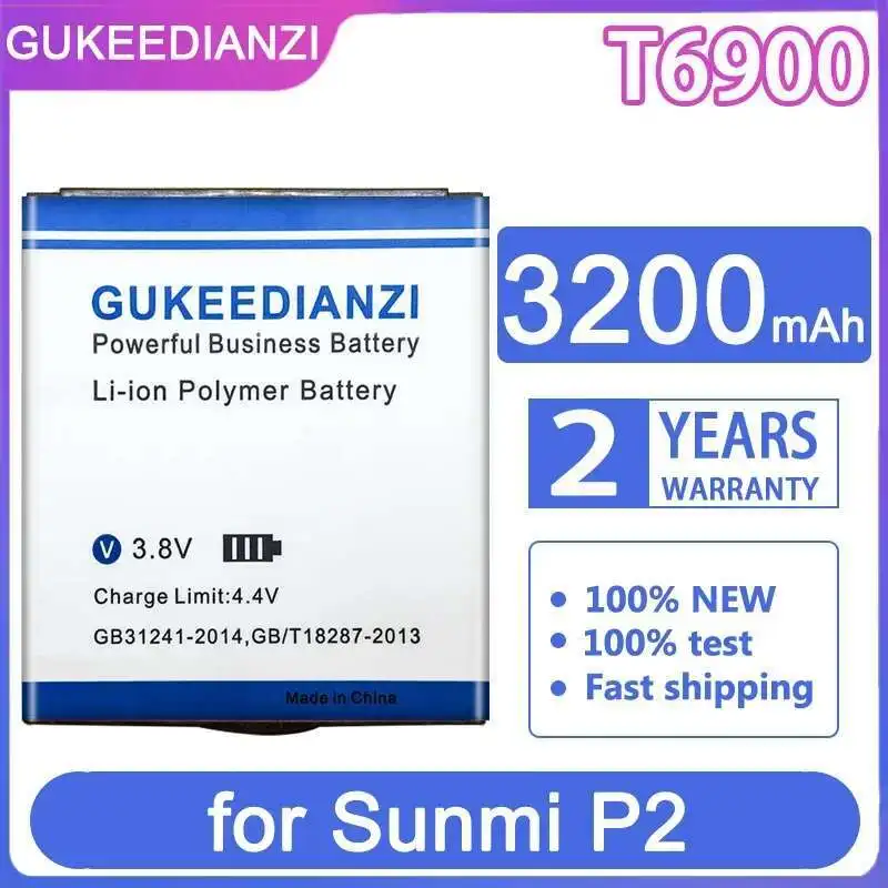 

Handheld Terminal Device Battery 3200Mah For Sunmi P2 T6900 Pda Data High-Capacity