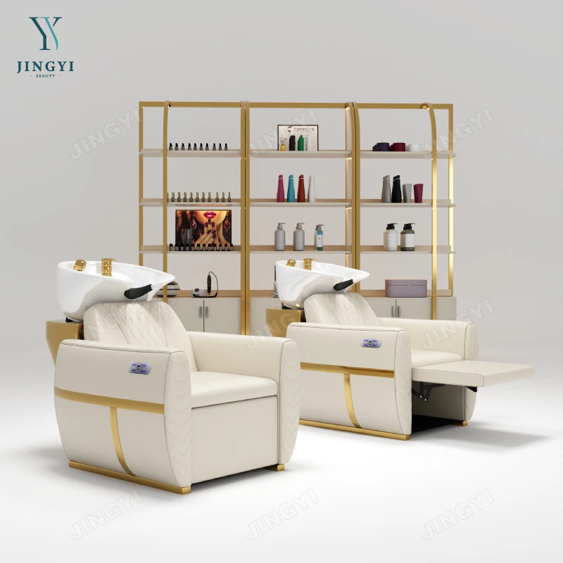 custom.European Style Salon Washing Hair Equipment Wash Basin Bowl Shampoo Chair Sofa Spa Massage Shampoo Station