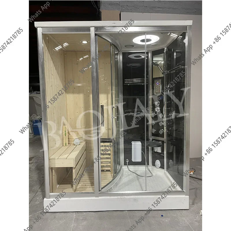 X30 1700Mm Household Sweat Room Dry And Wet Steam Room Sauna Shower Integrated Dual-purpose Multi-functional Steam Room Bath