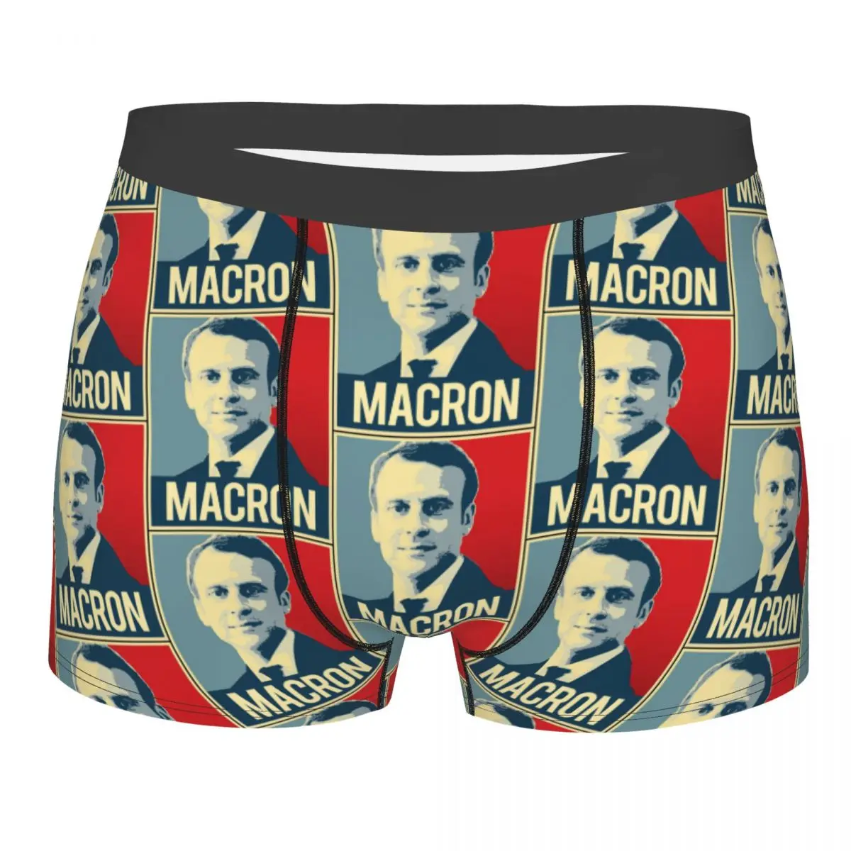 Macron Propaganda Umorismo Mutande Homme Mutandine Intimo maschile Ventilare