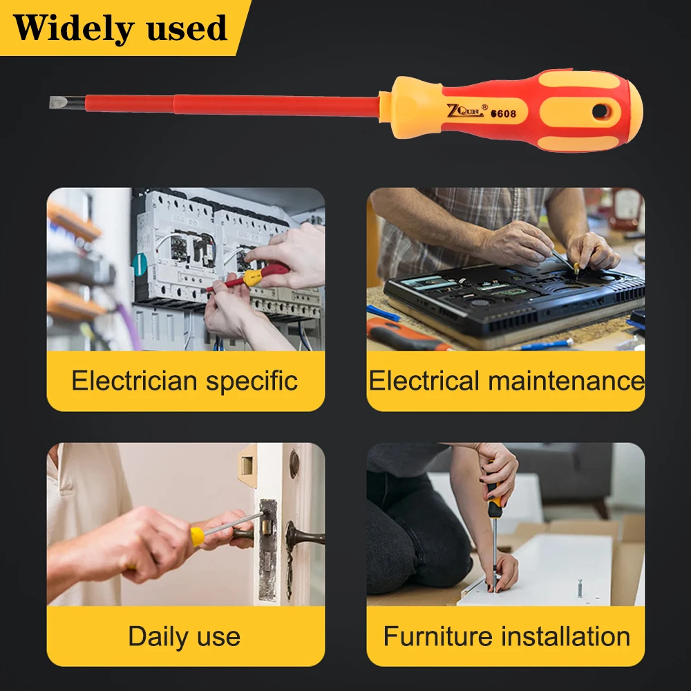 Multifunctional Insulated Screwdriver Set 7Pcs/Set Car Repair Tool With Case Magnetic 1000V Daily Use Electrician Tools Portable