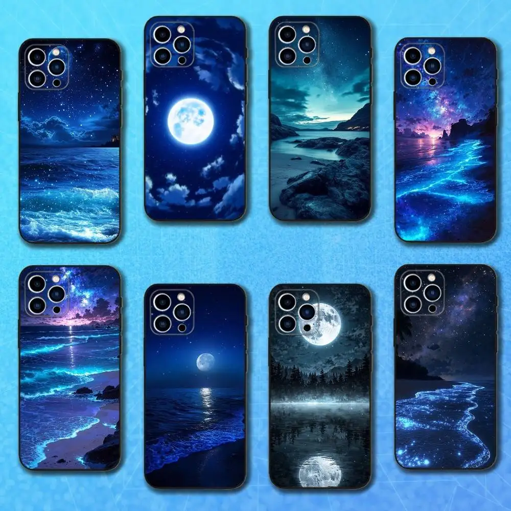 Чехол для телефона Nature Art Night View для iPhone 16,15,14,13,12,11 Plus, Pro Max, XS, XR, SE, Mini,8,7, мягкий силиконовый черный чехол Чехол для телефона Nature Art Night View для iPhone 16,15,14,13,12,11 Plus, Pro Max, XS, XR, SE, Mini,8,7, мягкий силиконовый черный чехол