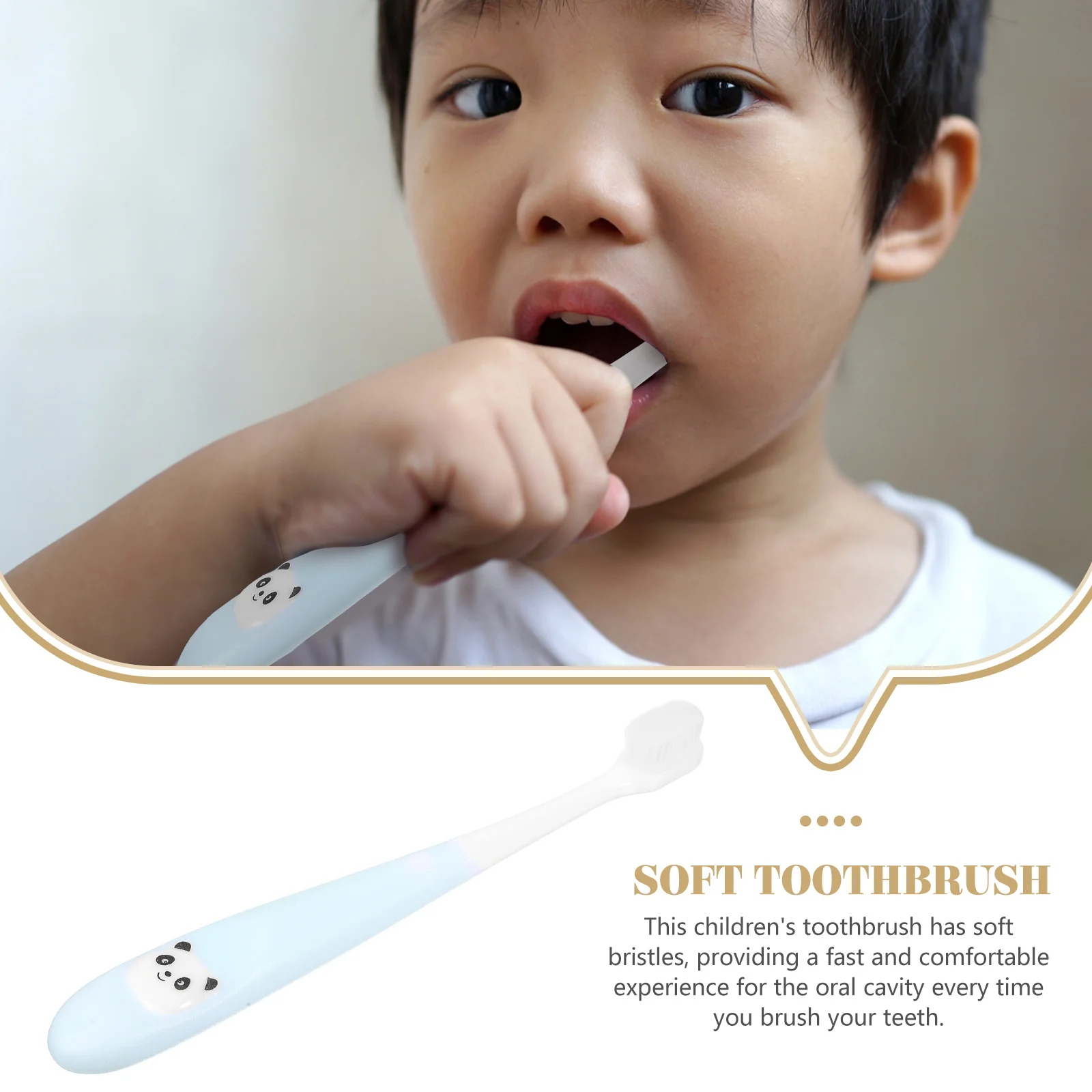 

Toothbrush for Kids Bristles Fine M Storage Bucket Non Slip H Grade Material Safe al Cleaning Tool