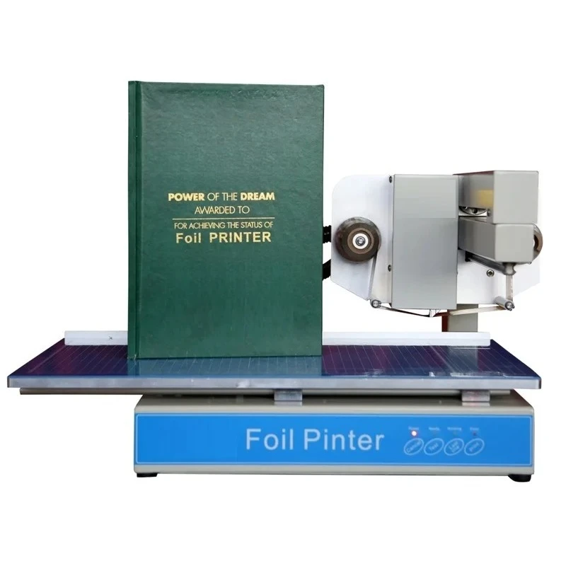 

500A 500B 300DPI Digital Flatbed Press Foil Printer Low-temp Hot Stamping Embossing Machine with 5 Rolls Paper Optional