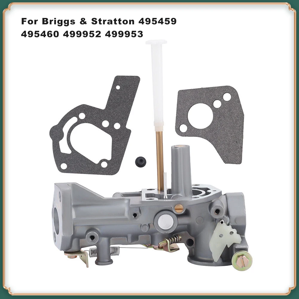 Carburetor for Briggs & Stratton 5HP Engine - Compatible with / Replaces Parts 495459, 495460, 499952, 499953