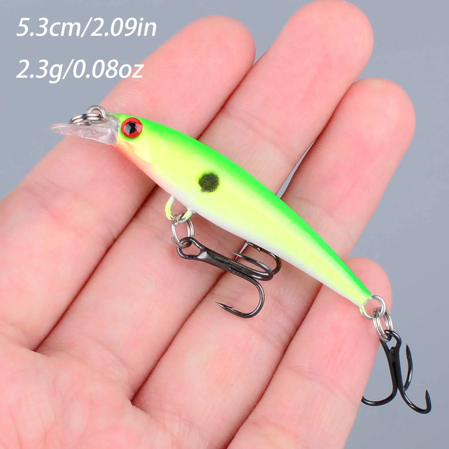 Señuelo minnow láser tipo crankbait duro para lucio y lubina - imagen 2
