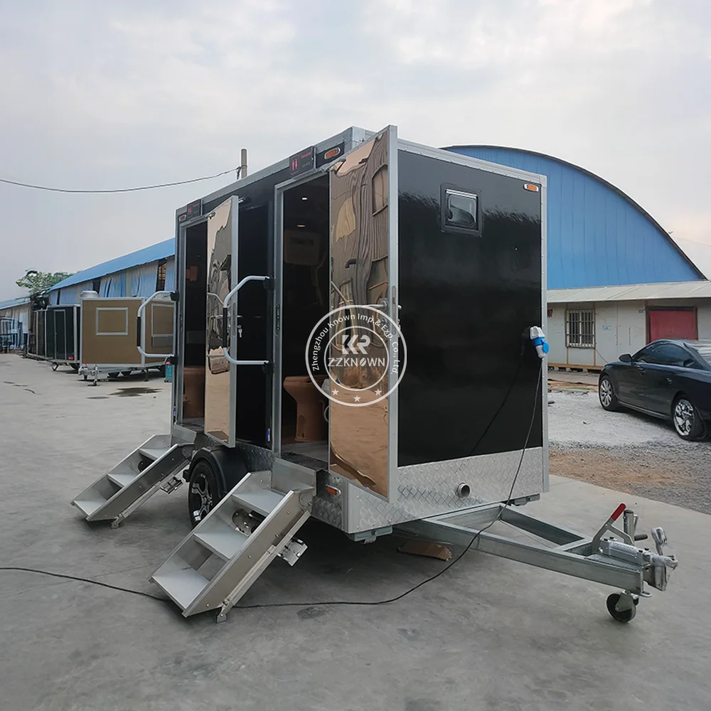 

2025 NEW Toilets Trailer Prefab Bathroom WC Outdoor Shower Toilet Luxury Portable Toilet Trailer