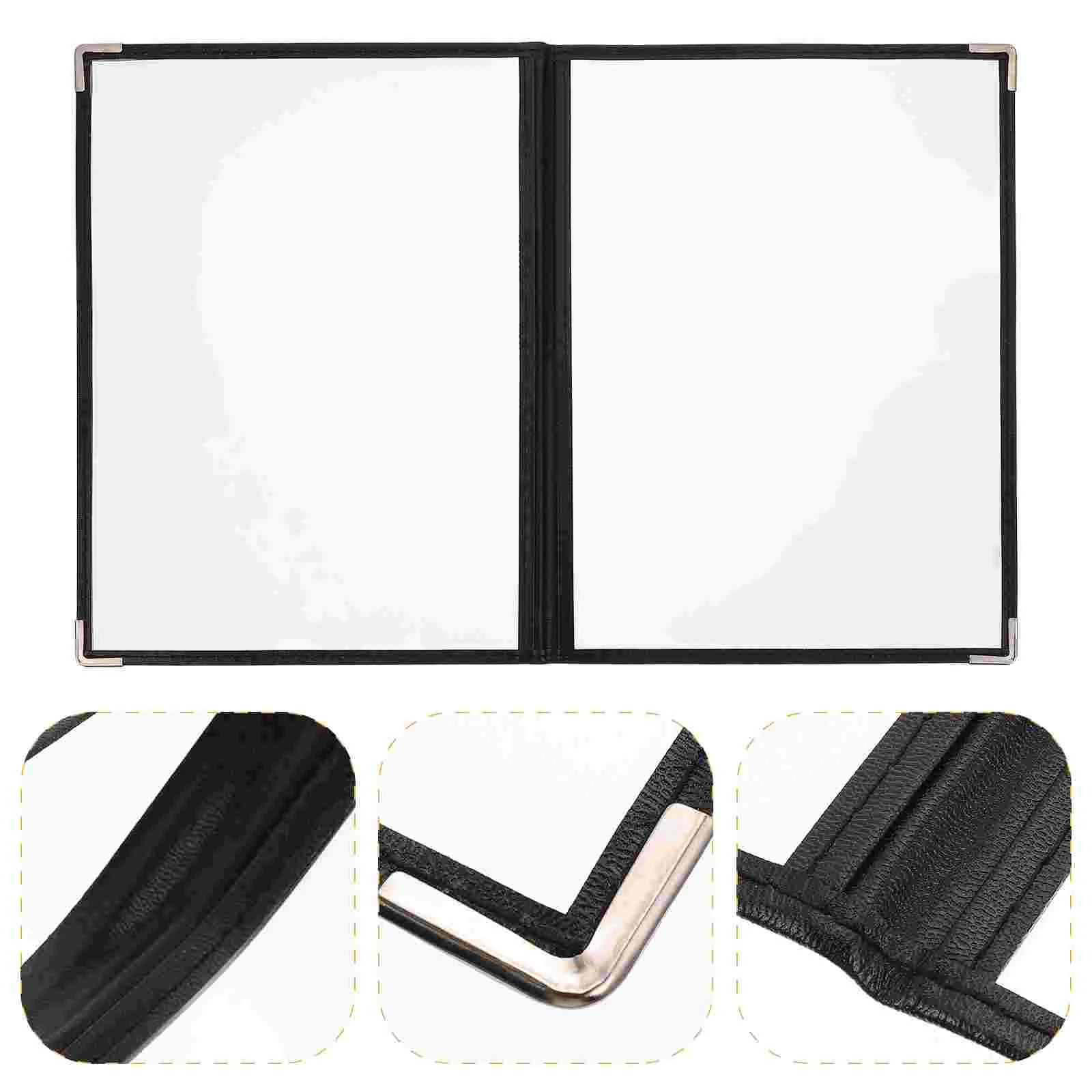 Rezept Ordner Essig PVC Menü Cover Bücher exquisite Restaurant Loose leaf Planer Binder tragbare Halter Kind