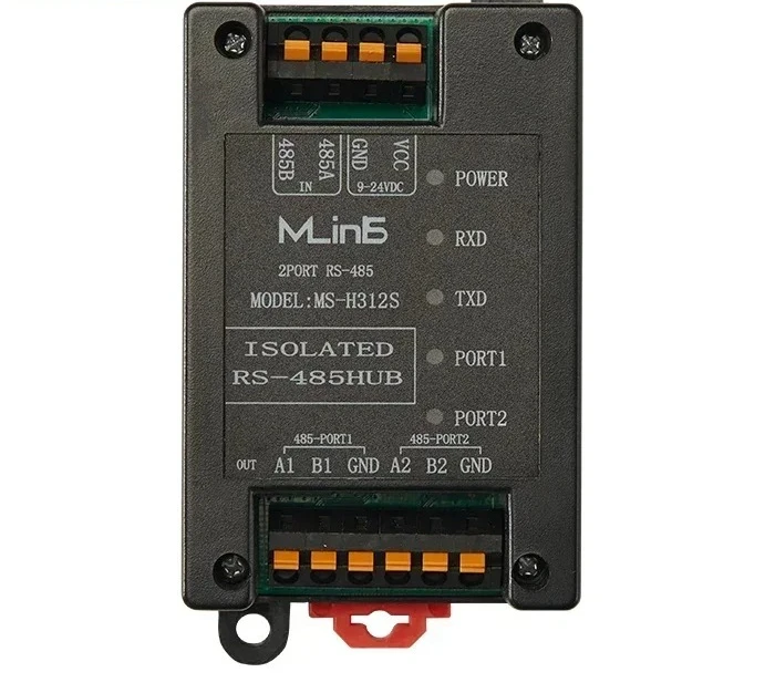 

Crimp terminal 2-channel RS485 repeater industrial grade magnetic coupling isolation signal amplification extension