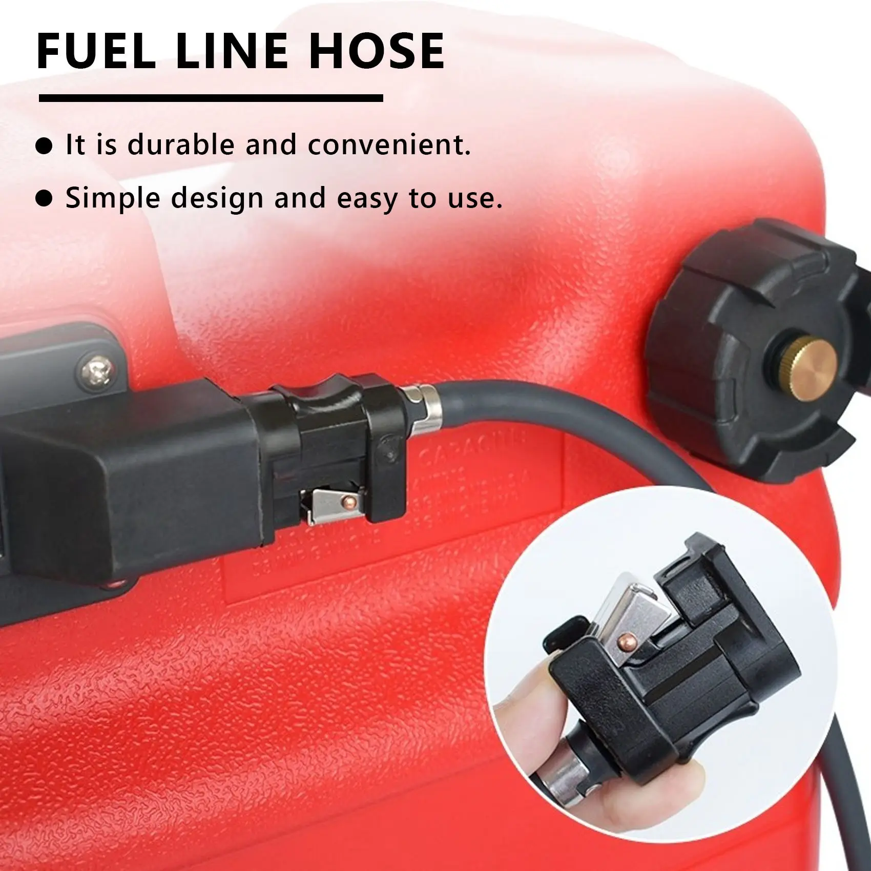 ABSL-2M Fuel Line Hose Assy For Outboard P-Rimer Bulb Connector
