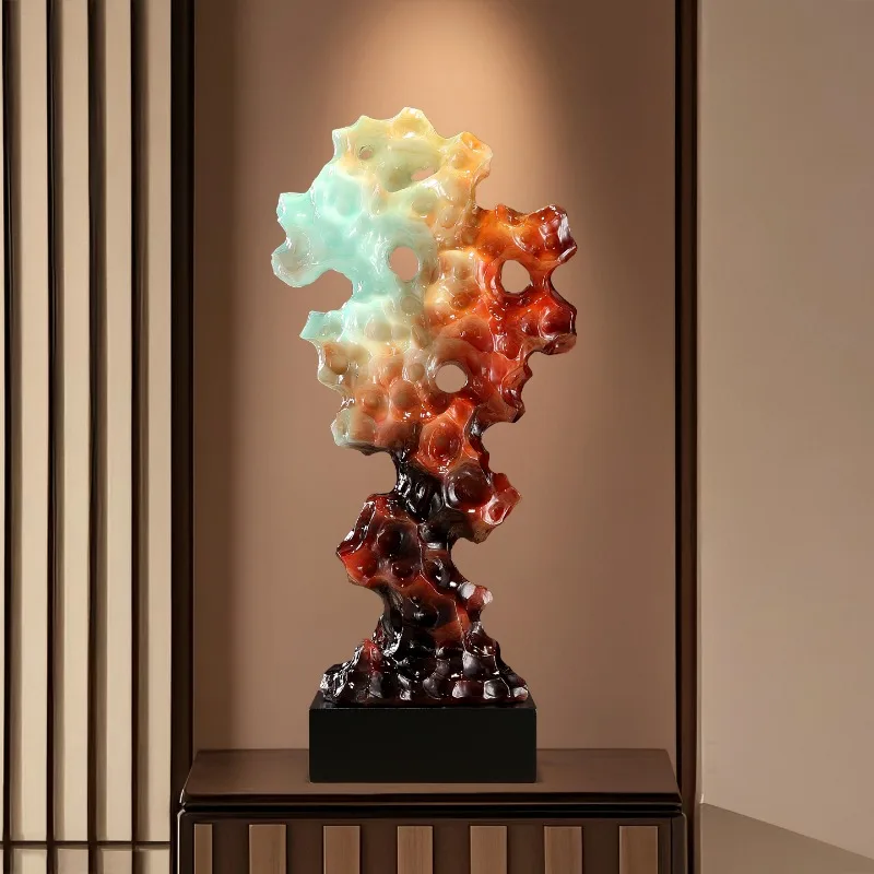 

Sculpture Artistic Resin Simulation The Stone Runs Decoration Office Study Living Room Porch Decorations