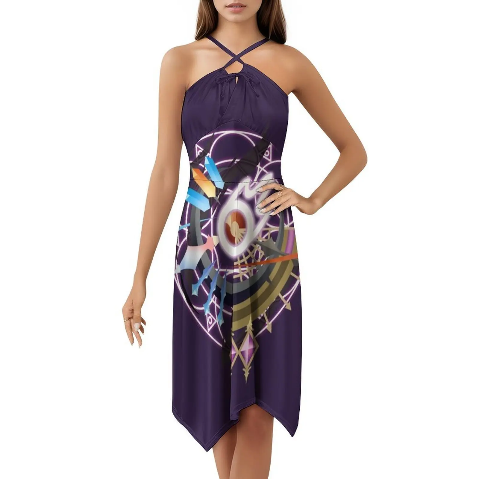 Ffxiv أسود ماج وظيفة حصيرة الأزهار سموك فستان للنساء الربيع الصيف فستان كاجوال للحزب Ffxiv فاينل فانتسي Xiv النهائي