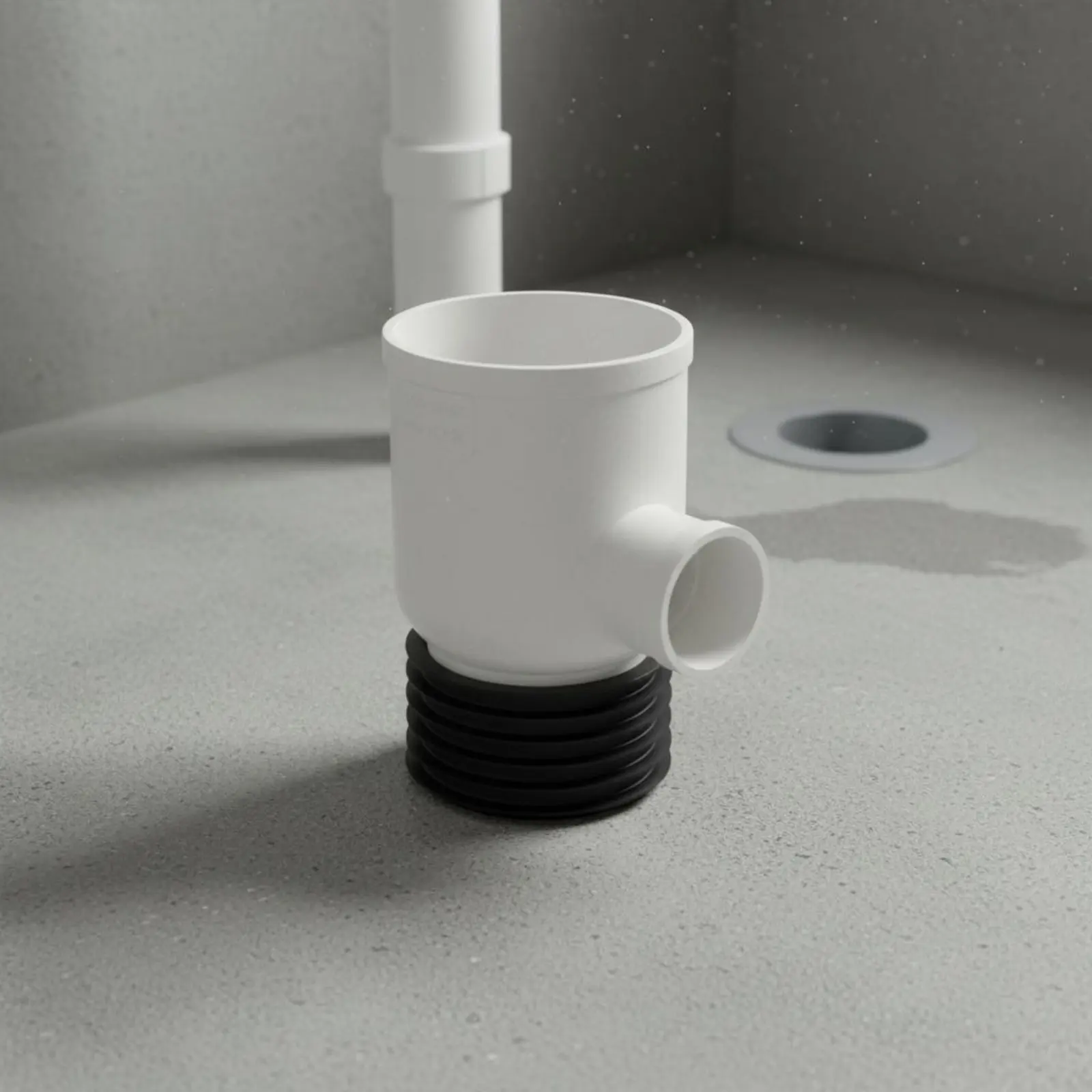 

Toilet Drain Pipe Adapter Easy Installation Push-Fit Pipe Fitting PVC Tee Connector Glue-Glue-No-Glue Plumbing Supplies