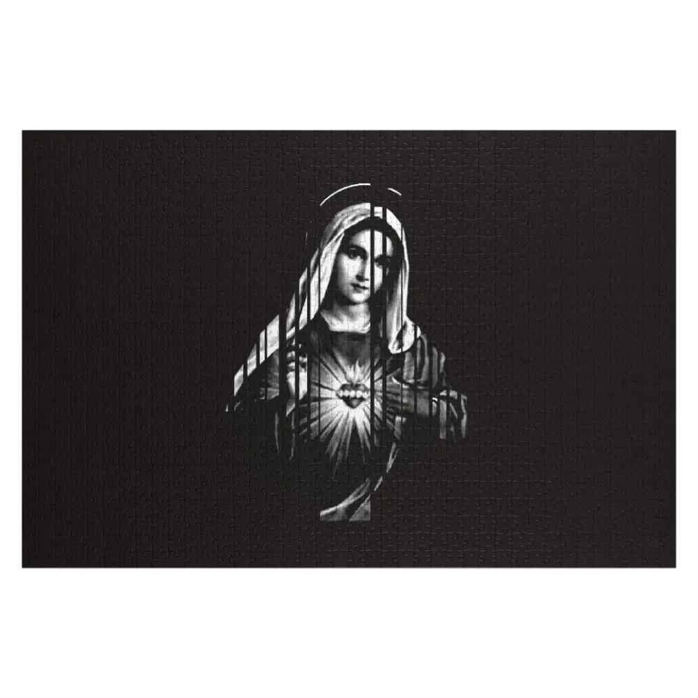 

Virgin Mary- Heart Jigsaw Puzzle Wooden Compositions For Children Custom Gift Puzzle