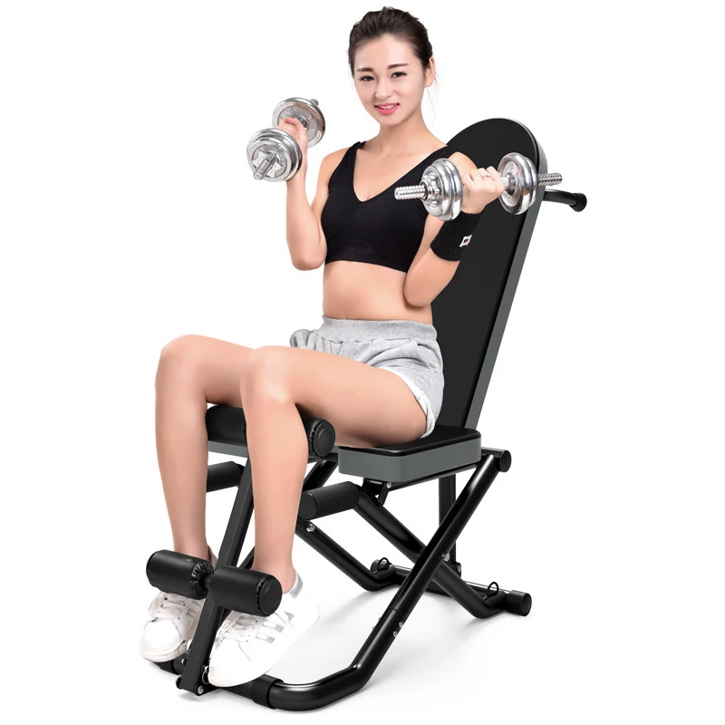 Yoga Inversion Stool Home Multifunctional Fitness Chair Foldable Dumbbell Stool Weight Loss Fitness Equipment